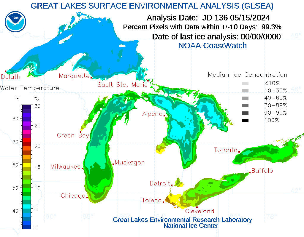Great Lakes Surface Environmental Analysis